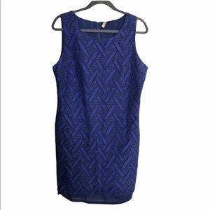 209 navy geometric dress, size 12
